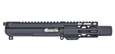 BG Complete 4.5" .22LR Upper Receiver - Black 4.25" M-LOK Flash Can With BCG & CH - $251.21 