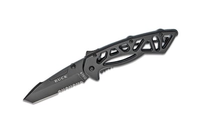 Buck Knives 0870 Bones Partially Serrated Tactical Folding Knife with Clip - Black - 0870BKX - $29.99 (FREE Shipping over $50)
