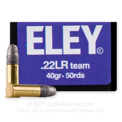 Eley Team 22 LR 40 Grain LFN 50 Rounds - $15.50