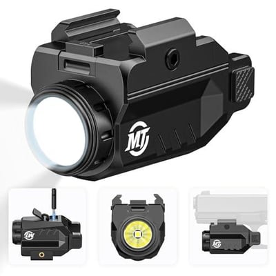 45% off 1000 Lumens Bright Pistol Light, Compact LED Flashlight for Pistol, Weaponlight for Gun with Strobe Mode, Compatible with Adjustable Glock and Picatinny Rail, Rechargeable w/code 4SOOG82G - $13.99 + FREE Shipping