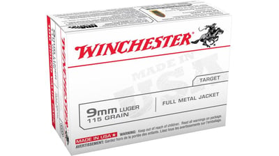Winchester USA 9mm 115-Gr FMJ 100 Rnds - $31.69 (Free S/H over $49 + Get 2% back from your order in OP Bucks)