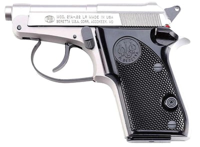 Beretta USA 21A Bobcat 22 LR 2.40" 7+1 Stainless Steel - $379.99