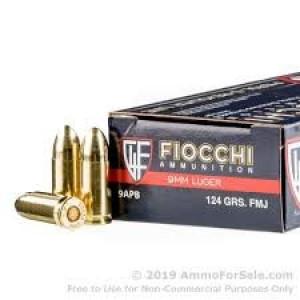 Fiocchi 9mm 1245gr FMJ $299.99/1000 + Coupon available - $239