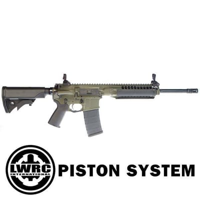 LWRC IC A2 556 16IN OD GREEN + 2 FREE MAGS - $2393.76 (Free S/H on Firearms)