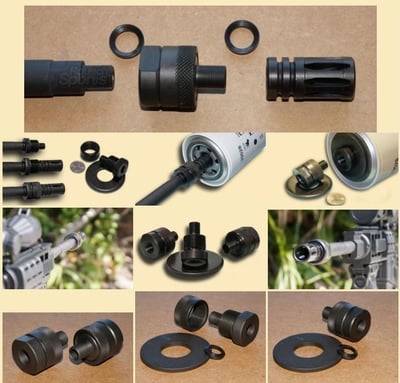 Solvent Trap Adapter Percussion Shroud Thread Protector Adapter - $35 + Free Shipping