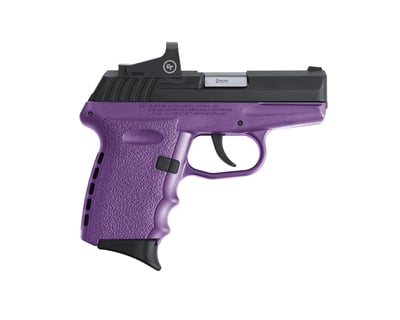 SCCY CPX-2 RD 9mm 3.10" Barrel 10rd Purple W/Crimson Trace Red Dot - $249.99 after code "WELCOME20"
