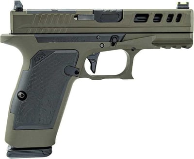 Live Free AMPX 9mm Pistol 3.9" 17rd, Cerakote ODG - $449.99