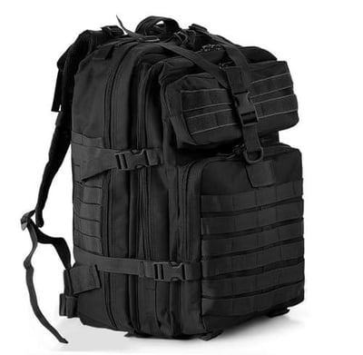 aiGear 45L Tactical Military Backpack, 3-Day Bug Out Bag with Molle System Army Daypack (Black, Green) - $16.49 + FREE Shipping