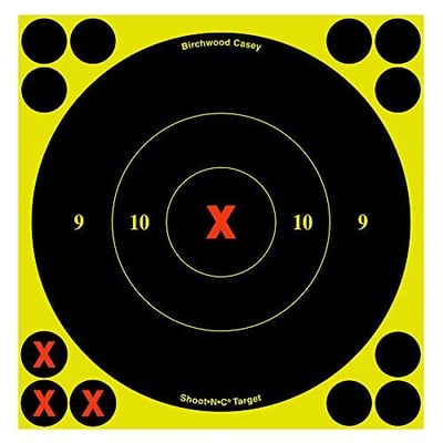 Birchwood Casey B8-60 SHOOT-N-C 6" Round Target 60PK - $12.50 (Free S/H over $25)