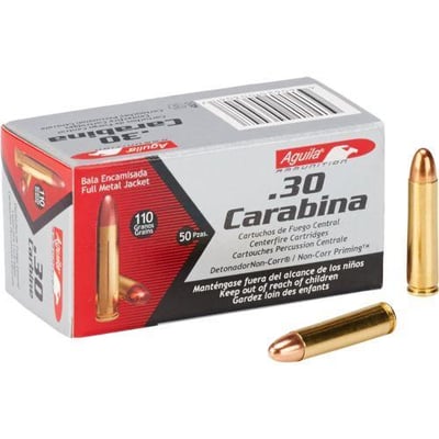 Aguila Ammunition .30 Carbine 110-Grain 50 Rnds - $27.99 (Buyer’s Club price shown - all club orders over $49 ship FREE)