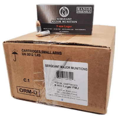 Tula Sergeant Major 9mm 115gr FMJ Steel Nickle Plated Range Friendly- Case of 1000 Rounds - $249.99 + Free Shipping 