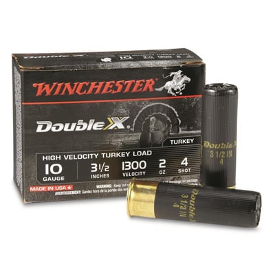 10 rounds Winchester 10 Gauge 3 1/2", 2 oz. High Velocity Copper Plated Turkey Shotshells - $15.19 (Buyer’s Club price shown - all club orders over $49 ship FREE)