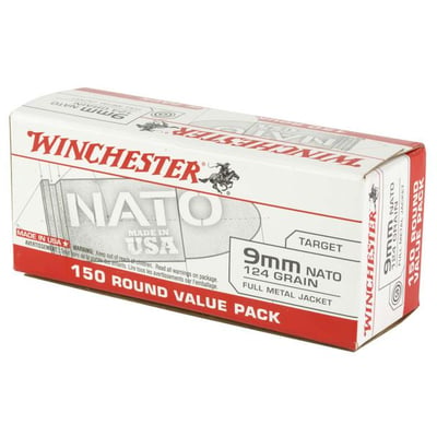 Winchester 9mm NATO 124 Grain Full Metal Jacket 750 Rnd - $190 (Free S/H)