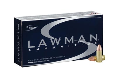 Speer Lawman 9mm 115gr TMJ Handgun Training Ammunition, 50 Rounds - 53650 - $10.99 