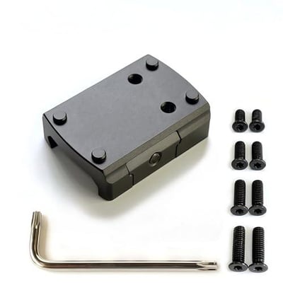 DAXISONN RMSc Red Dot Mount Reflex Sight Optics Low Profile Picatinny Rail Adapter for Shield RMS/RMSc/RMSw/SMS/SMSc, Romeo Zero, RD3-018 Spike Footprints - $14.99 + FREE Shipping