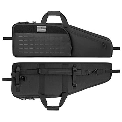 DBTAC Urban Classic Tactical Single Scoped Long Gun Bag Soft Rifle Case for Shooting Range Outdoor Hunting US Flag Patch + Universal Gun Holder Included (Black, 35" Single Rifle Case) - $55.99 + FREE Shipping