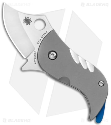 Spyderco Pochi Frame Lock Knife Titanium (1.56" Satin S45VN) - $189.00 (Free S/H over $99)