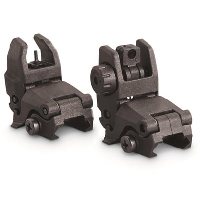 HQ ISSUE Flip-Up Front and Rear Sight Set - $19.79 (Buyer’s Club price shown - all club orders over $49 ship FREE)