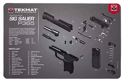 TekMat Cleaning Mat for use with Sig Sauer P365, Black - $9.49 + FREE Shipping