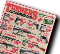 Turner's Outdoorsman Firearm Specials April 15 - April 21 California Only