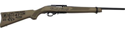 Ruger 10/22 Carbine Trump 2.0 47th .22LR 18.5" 10rd Rifle FDE - $299.99 