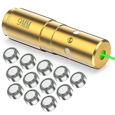 CVLIFE Green Laser Bore Sight for .223/556 9mm Cal 4 Sets of Batteries - $15.49 w/code "4TNNQDTH" + 25% Prime discount (Free S/H over $25)