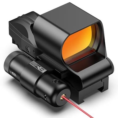 30% off CVLIFE 28 40mm Large Lens Reflex Sight Red Dot Sight,4 Reticle Optics with Laser and Pressure Pad Switch for 21mm Rail w/code SVZRUHSO - $31.49 + FREE Shipping