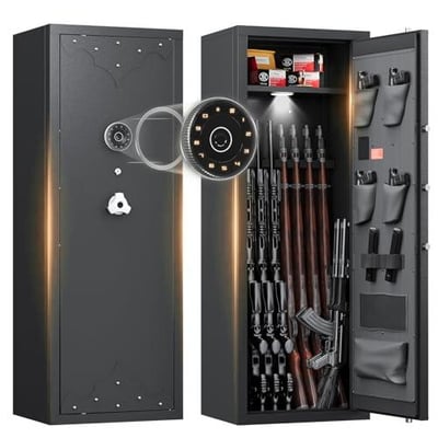KAER 10-15 Gun Safe, Quick Access Large Digital Gun Safe, Unassembled - $139.99 + $19.99 Shipping