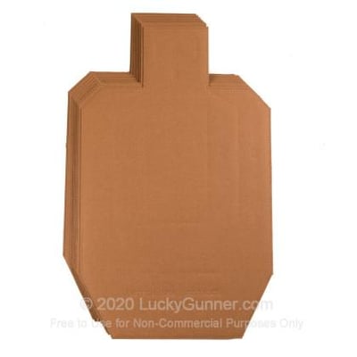 Cardboard Targets - Official USPSA Silhouettes - 100 Count - $62.50