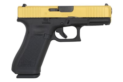Glock 45 9mm Pistol with Cerakote Gold Slide - $599 (Add To Cart)