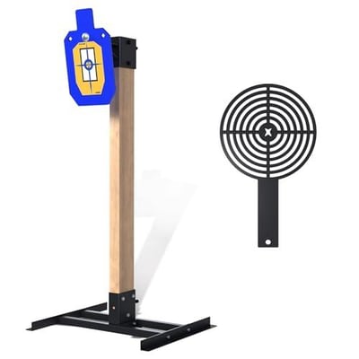 ATFLBOX 1/2 inch Thick AR500 Steel Target Stand System, 7" x 12" Torso Shooting Targets with 2x4 Targets Stand Kit and Target Painting Stencil - $69.99 + FREE Shipping