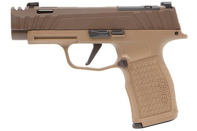 Sig Sauer P365 9mm 3.1 Bl X- Series Coyote Lxg Grip 2- 12rd 1- 17rd Or Comp Cw - $999.99 (Free S/H on Firearms)