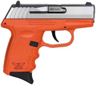 SCCY CPX-3 Orange .380 ACP 3.1" Barrel 10-Rounds 2 Mags - $203.99 ($19.99 S/H on Firearms / $15.99 Flat Rate S/H on ammo)