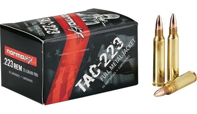 Norma USA Tac Rifle Ammo – .223 Remington 55 Gr. FMJ Per 50 - $19.88 (Was $29.99) (Free Shipping over $50)