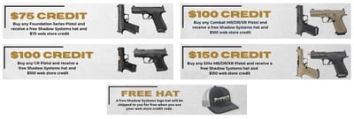 Shadow Systems Promotion: Webstore Credit Rebate