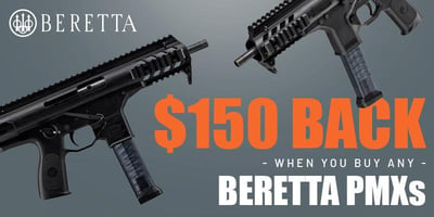  Beretta PMXs Rebate - Get $150 back