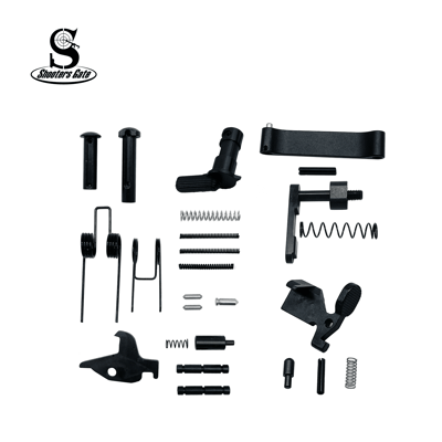 AR-15 Lower Parts Kit Except Trigger, Hammer, and Grip Black - $20.99 w/code "GD40" 