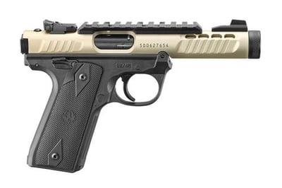 Ruger Mark IV 22/45 Lite 22 LR 4.4" 10rd Pistol, Champagne - $439.98 