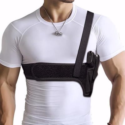 Quick Draw Shoulder Holster Belly Band Holster Concealed Carry for Small, Compact and Other Similar Gear, Right Handed, Black 45" - $15.26 + FREE Shipping