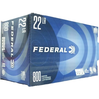 Federal Range Pack Rimfire Ammunition .22 LR 40 gr. LRN 1200 fps 800/ct - $56.99 after code: DG5
