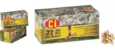 3 Boxes (1500 Rnds) Cascade High Velocity .22 LR 40 Gr CRN - $107.97 shipped after code "57SALUTE"