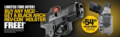Buy any Mossberg MC2 - Get FREE Black Arch Rev-Con Holster 