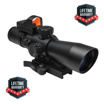 NcSTAR STM3942GDV2 Mark Iii Tactical Mil-Dot 3-9X42 Scope With Red Dot Sight - $69.95 ( Limited Lifetime Warranty ) 