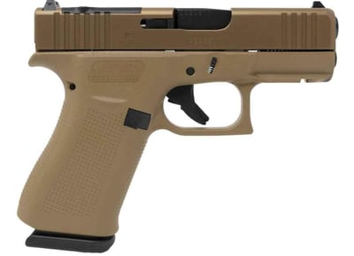 Glock 43X MOS 3.41" Barrel 9mm 10 Round Coyote - $529.99