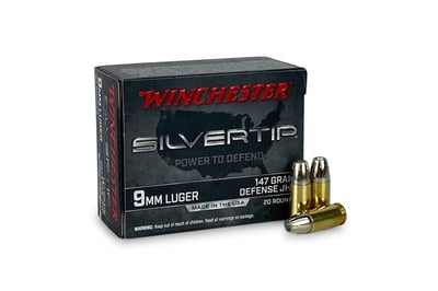 Winchester Ammunition Silvertip 9MM 147 Grain Hollow Point Handgun Ammo - 200 round case - W9MMST2 - $99.95 