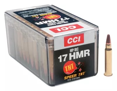 CCI TNT .17 HMR 17 Grain Jacketed Hollow Point 50 Rounds - $19.99 (Free S/H over $50)