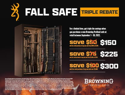 Browning Pro Steel Rebate: Fall Safe Triple Rebate 