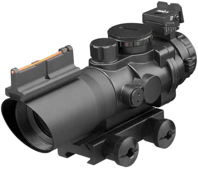 Aim Sports 4X32 Tri Illuminated Scope w/Fiber Optic Sight Mil-Dot Reticle - JTSFO432G-N - $69.95 (FREE Shipping over $50)