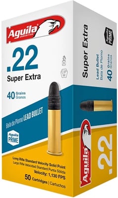 AGUILA - 22 Long Rifle 40gr Lead Solid Point 2,000/Case - $99.99 
