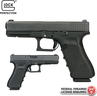 LEO Trade-In GLOCK 22 GEN 4 .40S&W Handgun w/ Night Sights - $279.95